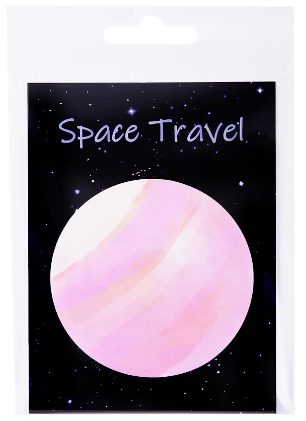 Блок бумаги самоклеящийся 70*70мм "Spase Travel", ассорти, инд.уп. 262474 — 7