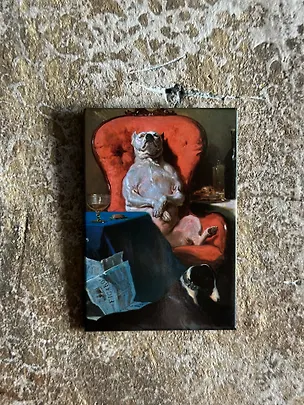 Магнит сув.Мопс в кресле 3054857