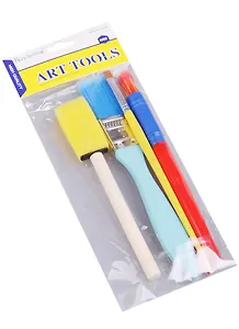 Набор детских кистей 4 шт,со спонжем (11-21657-DIY-5)