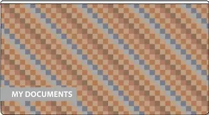 Папка 26*14см Феникс+ Орнамент пластиковая, на гибкой молнии