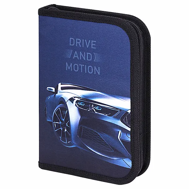 Пенал 1отд. "Sport car" с наполнением, 21*14см,1 отк. планка, 24 предмета. 3024469 — 1