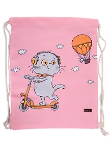 Сумка-мешок "Басик на самокате" 42*34см