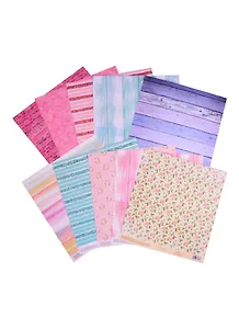 Набор бумага для скрапбукинга с клеевым слоем «Твори», 20 х 21,5 см, 10 листов, 250 г/м 5219273