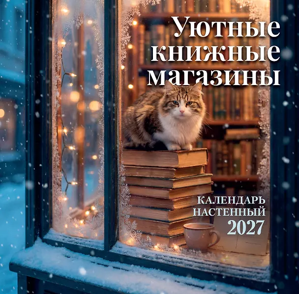 Уютные книжные магазины. Календарь настенный на 2027 год (300х300 мм) 3176877 — 1