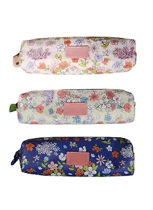 Пенал на молнии Цветы (ПВХ) (20х4,5)