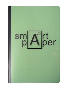 Тетрадь А4- 60л кл. "Simply. Мятный" скрепка, прозр.пластик с печатью, скр.углы, инд.уп.