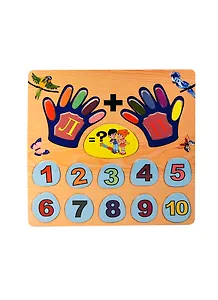 Счет на пальцах (D223) (развивающая деревянная игра)