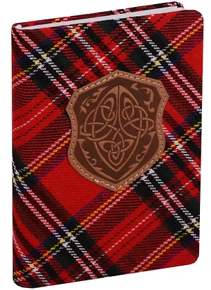 Ежедневник недатированный А6 96 листов "Scotland" красный 244569