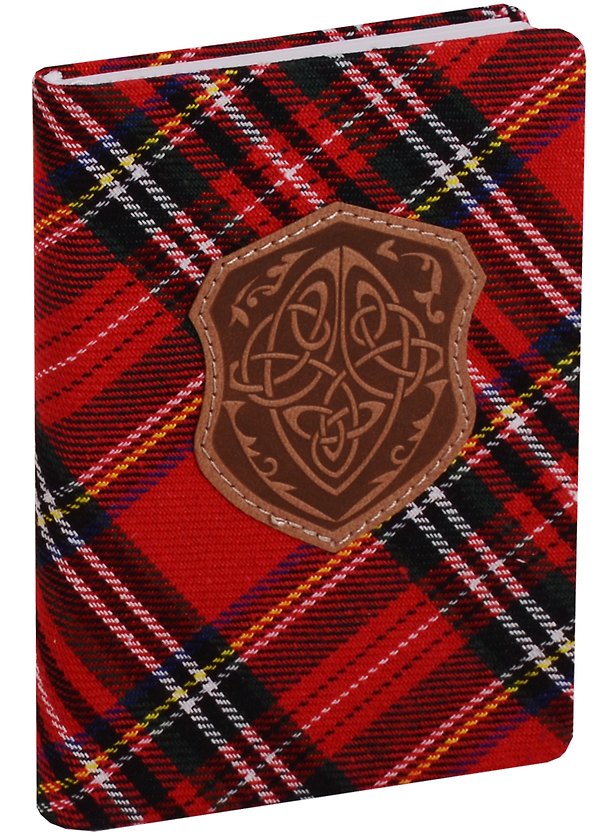 Ежедневник недатированный «Scotland» А6, красный, 96 листов, экокожа, InFolio 244569 — 1