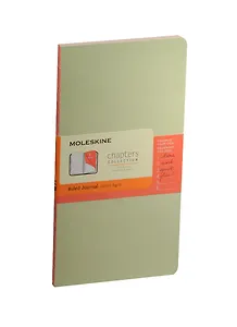 Записная книжка А6+ 56л лин. "Chapter" Slim светло-зеленая, Moleskine
