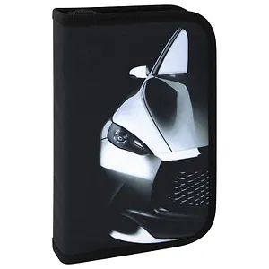 Пенал 1отд. "Fast car" с наполнением, 21*14см,1 отк. планка, 24 предмета.