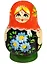 Матрешка 5 предм. расписная авторская "Кубышка", арт. С-203 (39 б/р) — 2554903 — 2