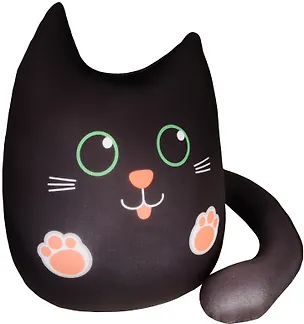 Игрушка-антистресс Котик 5 черный (27х23) (ПТ- 4500402723) 2555145