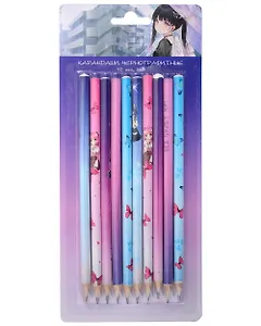 Карандаши "Аниме. Девушки цветные", чернографитные 10 штук