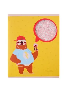 Тетрадь в клетку Unnika, "Каникулы ленивца", 48 листов, в ассортименте