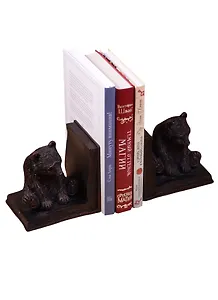Подставка-ограничитель для книг Медведь (24x9x12) (44406)