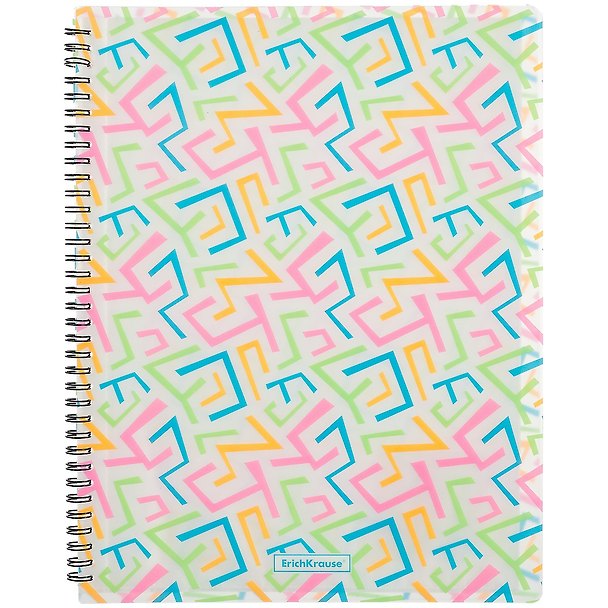 Папка 20ф А4 "Lines" пластик, спираль, Erich Krause 259565 — 1