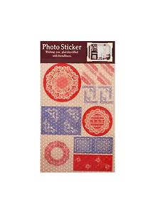 Наклейки бумажные Кружево коралл    (11022402) (упаковка)