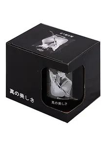 Кружка Аниме Парень с мечом (Сёнэн) (черная) (керамика, деколь) (330мл) (коробка)