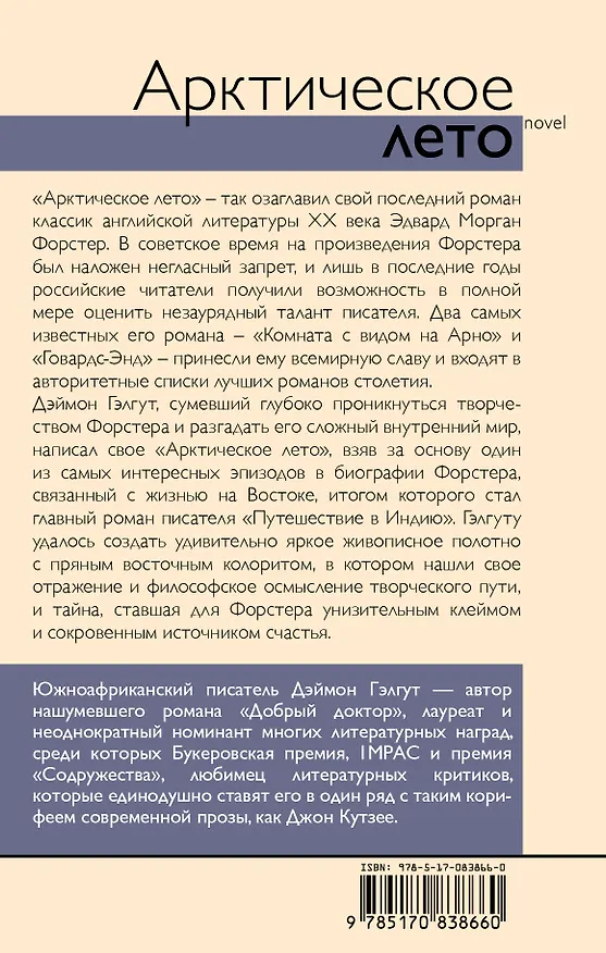 Книга Арктическое лето (Дэймон Гэлгут) — 2