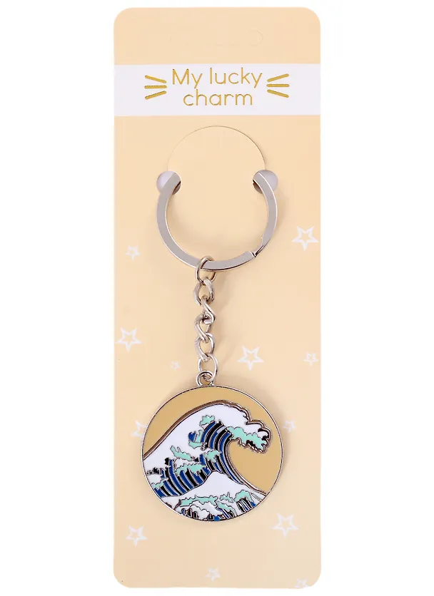 Брелок My lucky charm Кацусика Хокусай Большая волна (металл) 2899453 — 1