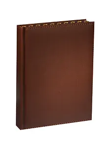 Ежедневник недат. А5 144л "Напа" коричн, кожзам, обл.поролон, офсет, ляссе, цветной обрез с печатью, Escalada