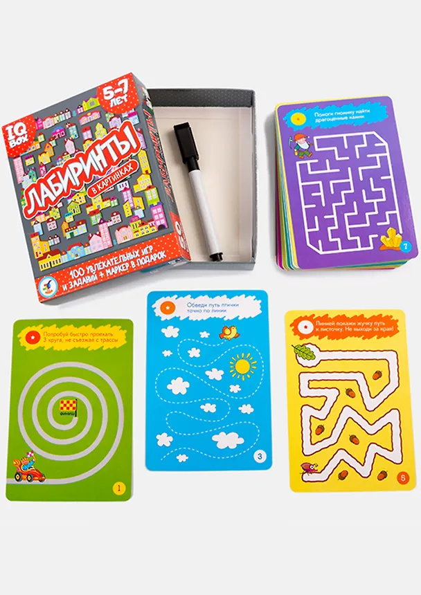 ИГР Набор IQ Box Лабиринты. 5-7 лет 3567 2700732 — 3