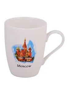 Кружка фарфор матовая "Москва. ХВБ", цветн.рисунок (065-7-19)