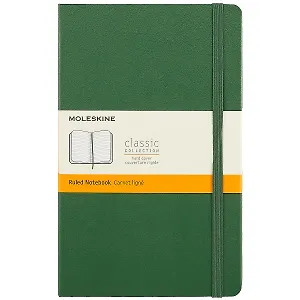 Записная книжка Moleskin Classic Large, зелёная, 120 листов, А5