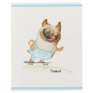 Тетрадь в клетку Феникс+, "Озорники", 48 листов, красная, в ассортименте