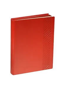 Ежедневник недат. А6 160л "Фэнтази" красный, кожзам, мягк. переплет, тонир.блок, ляссе, Escalada