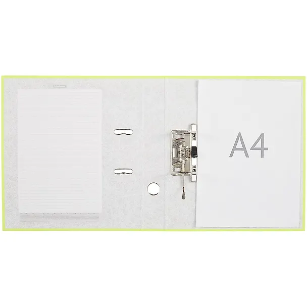 Папка архивная 50мм А4 "Neon" арочн.механизм, желтый 259032 — 4