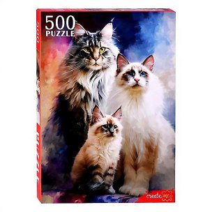 ПАЗЛЫ 500 элементов. КОШАЧЬЯ СЕМЬЯ (Арт. Ф500-5915) 3177058