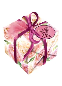 Коробка подарочная складная "Все сбудется" 11*11*10  картон, ассорти