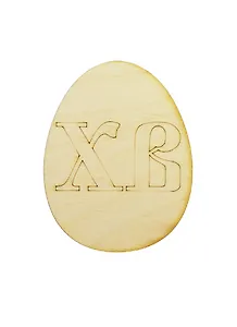 Фигурка для декупажа Яйцо-2 с рисунком (141355) (70х90мм) (игрушка из дерева) (упаковка)