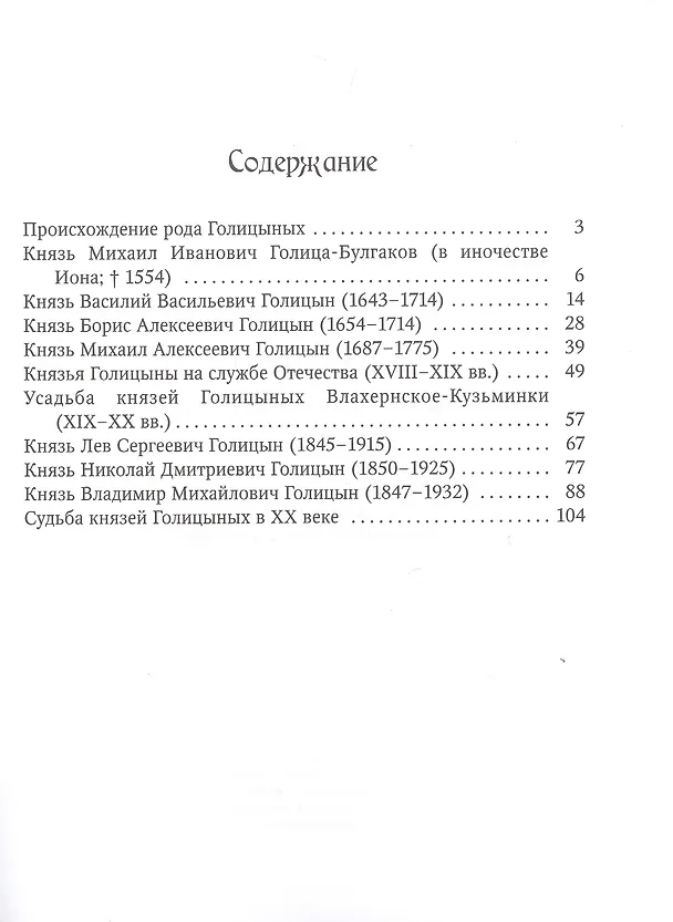 Книга Голицыны (С. Прозоров) — 2