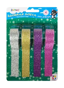 SILWERHOF Клейкая лента д/декора (набор 4шт.) 18мм*1м 481030