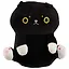 Мягкая игрушка  Кот сидит черный (35 см) — 2670191 — 1