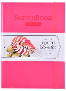 Скетчбук А5 50л "Bristol Touch" малиновый, для графики и маркеров, 180г/м2