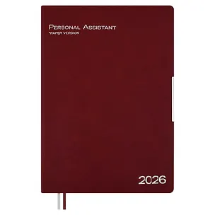 Ежедневник дат. 2026г. А4 120л "Шеврет глосс" бордовый, кожзам, мягк. переплет, тисн. фольгой, офсет, закругл.углы, справ.мат-лы, 2 ляссе, инд.уп, Escalada 3116475