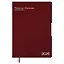 Ежедневник дат. 2026г. А4 120л "Шеврет глосс" бордовый, кожзам, мягк. переплет, тисн. фольгой, офсет, закругл.углы, справ.мат-лы, 2 ляссе, инд.уп, Escalada — 3116475 — 1