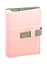 Ежедневник-органайзер недат. А5- 120л  140*197 Аппрет розовый/оливковый, кожзам, тв. переплет, на кольцах, тонир.блок — 255494 — 1