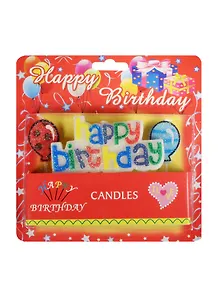 Набор свечей для торта Happy Birthday (5х9см) (673608)