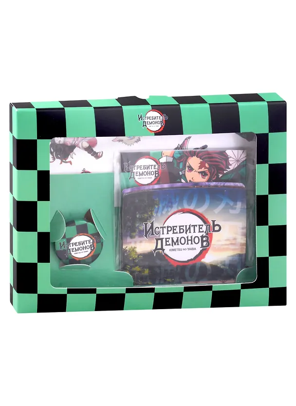 Подарочный набор Demon Slayer/Истребитель демонов (Набор Магнитов, Значок, Набор Наклеек) 2980589 — 1