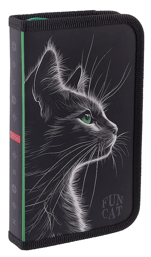 Пенал «Fun cat», 1 отделение, 19х11,5 см, Hatber 3080293 — 1