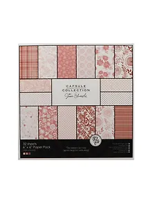 Бумага для скрапбукинга розовый (11022904) (15х15см) (32л.) (16 дизайнов по 2л.) (упаковка)