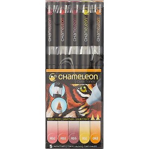 Маркеры Chameleon, Warm Tones», 5 штук