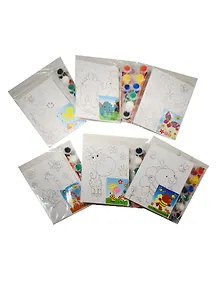 Набор для творчества Kids creative. Холст для рисования с нанесенным рисунком, 13х18 см, в ассортименте