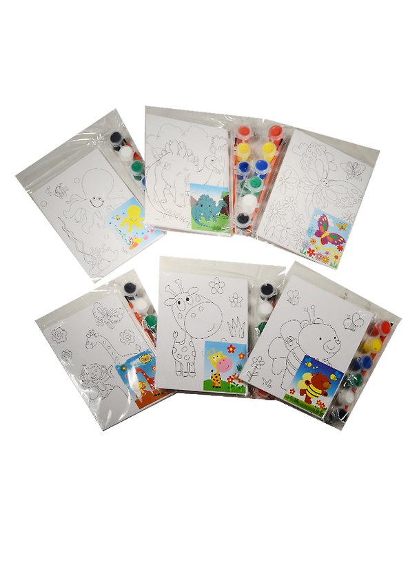 Набор для творчества Kids creative. Холст для рисования с нанесенным рисунком, 13х18 см, в ассортименте 2529300 — 1