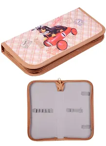 Пенал школьный 1 отделение "Щенок-гонщик"